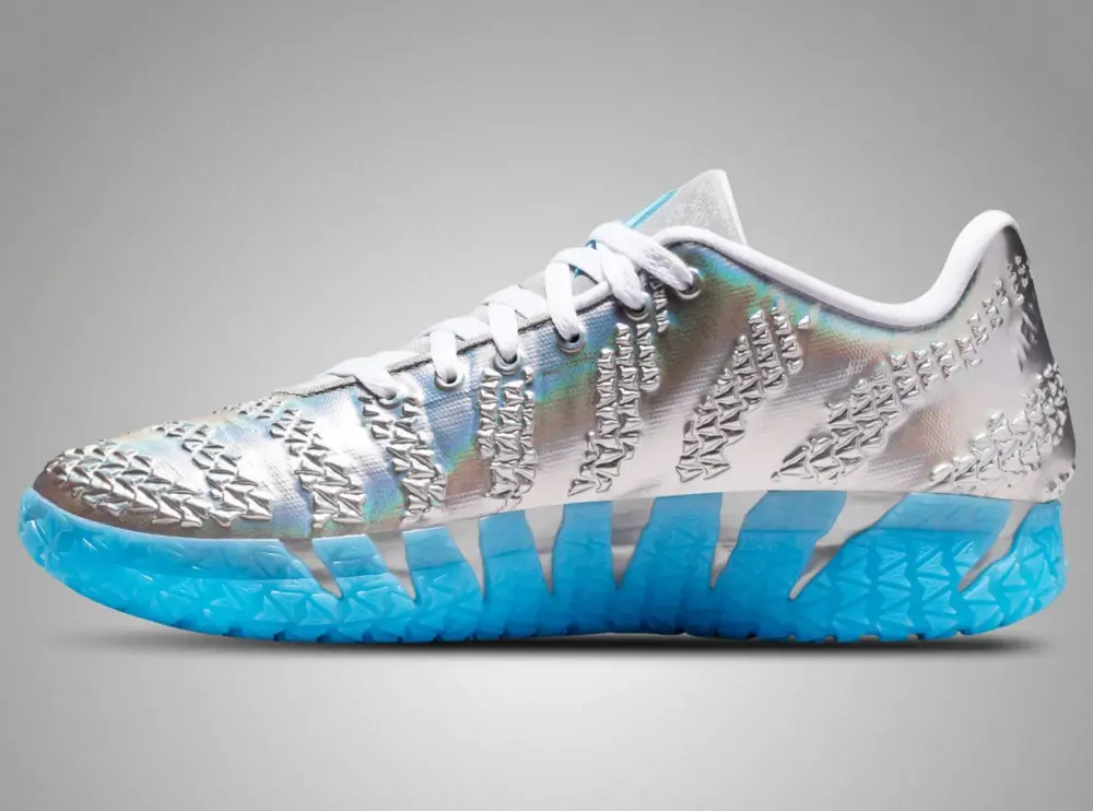 Alternative view of Giày Nike Ja 3 Jurassic Park ‘Metallic Silver’ IU7240-002