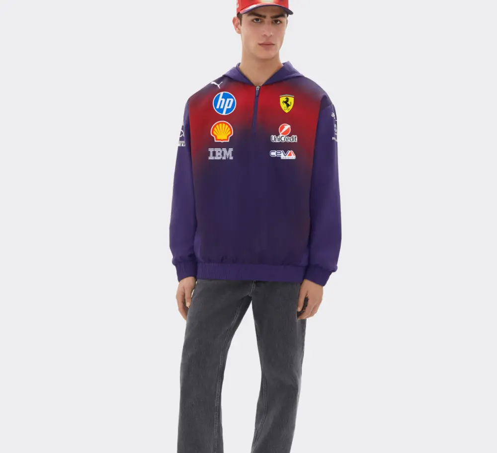 Alternative view of Áo Puma Replica Hoodie for Scuderia Ferrari 'Deep Plum' 713962-01