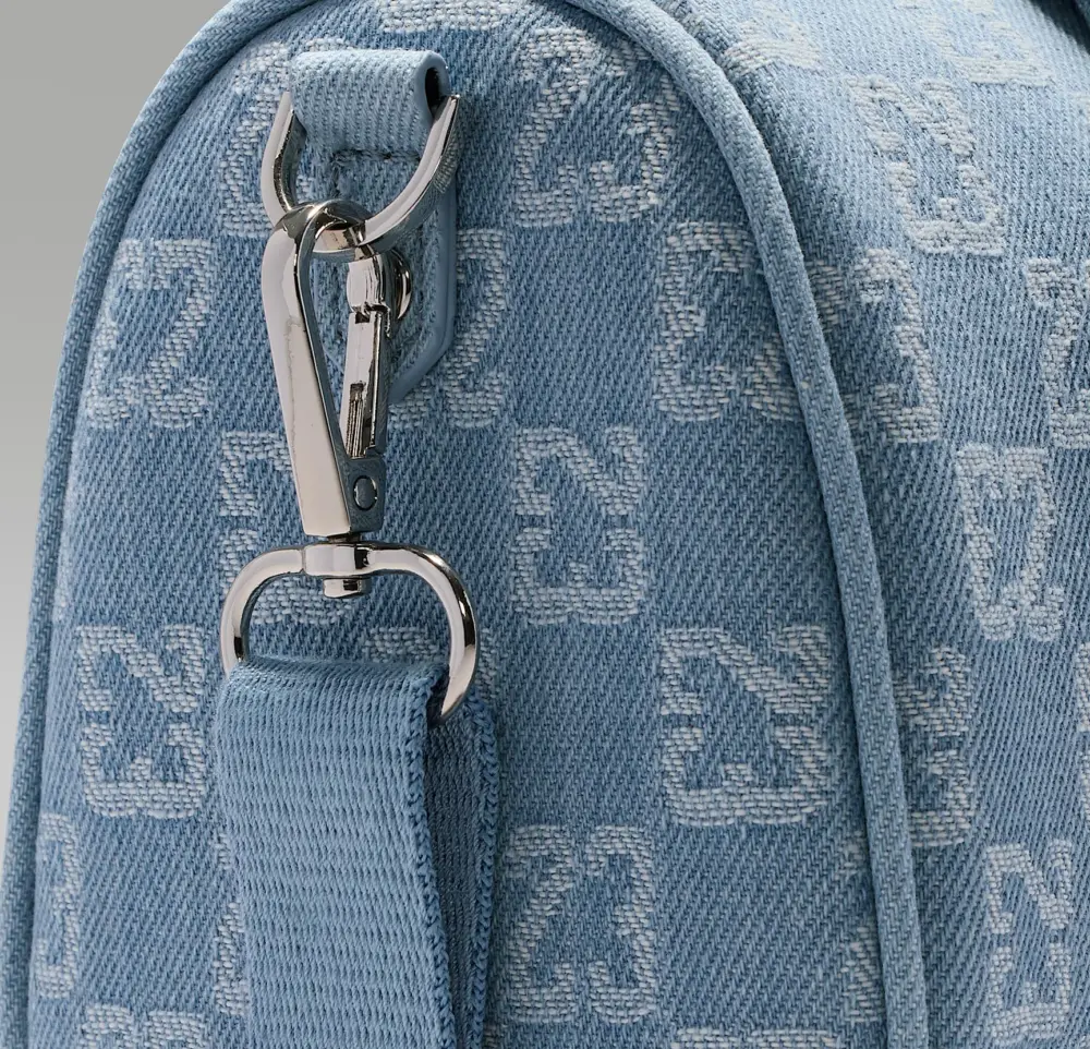 Túi Nike Air Jordan Monogram Duffle Bag ‘Light Blue’ IZ8440-412 - Ảnh 5
