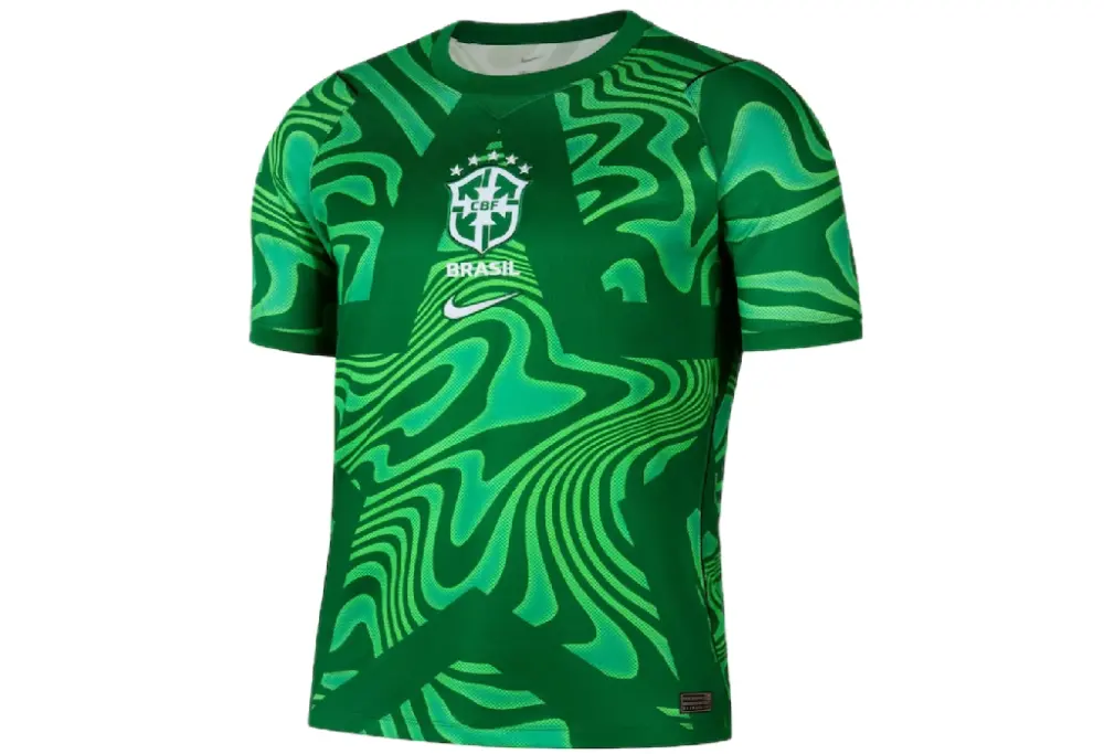 Áo Nike Brazil 2026 Stadium Goalkeeper ‘Green’ IB5267-302