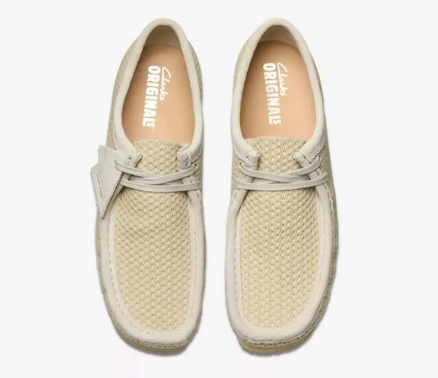 Giày Clarks Originals Wallabee 'OFF WHITE MESH' 261-75849 - Ảnh 4