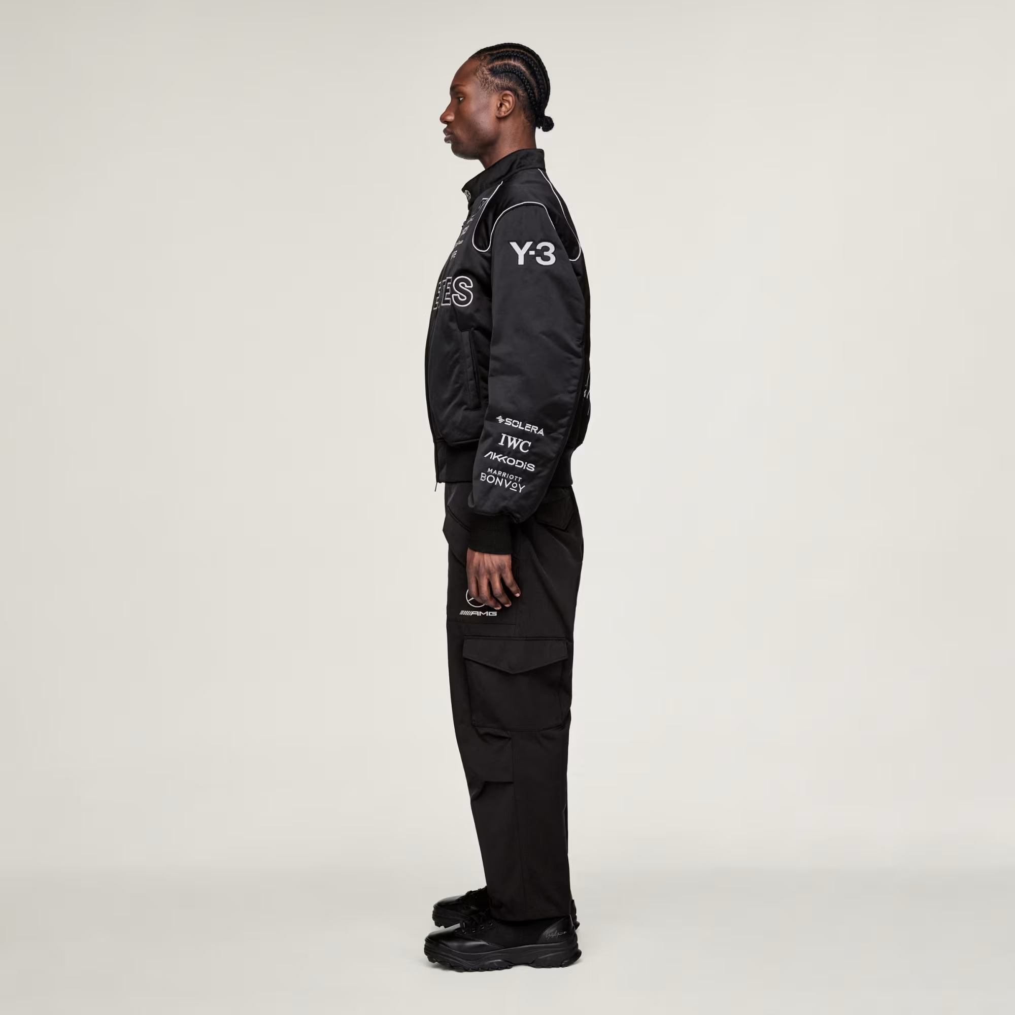 Alternative view of Áo adidas Y-3 F1 Team Jacket ‘Black’ KQ9843