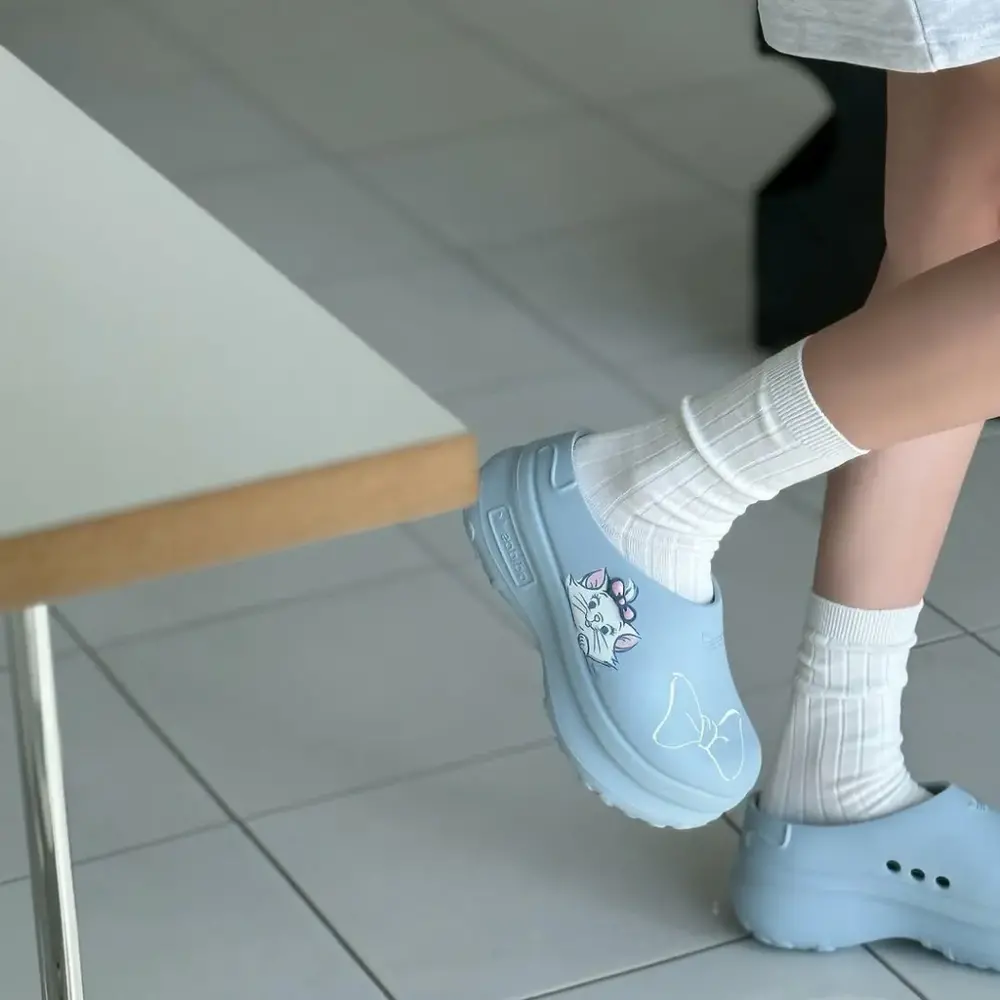 Dép Adidas Adifom x Disney Aristocats Stan Smith Mule ‘Focus Blue’ JR4245 - Ảnh 3