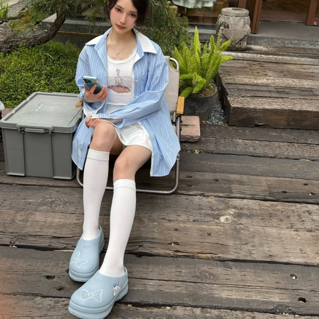 Alternative view of Dép Adidas Adifom x Disney Aristocats Stan Smith Mule ‘Focus Blue’ JR4245