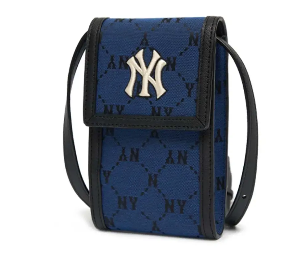 Túi MLB Monogram Diamond Jacquard ‘Blue’ - Ảnh 4