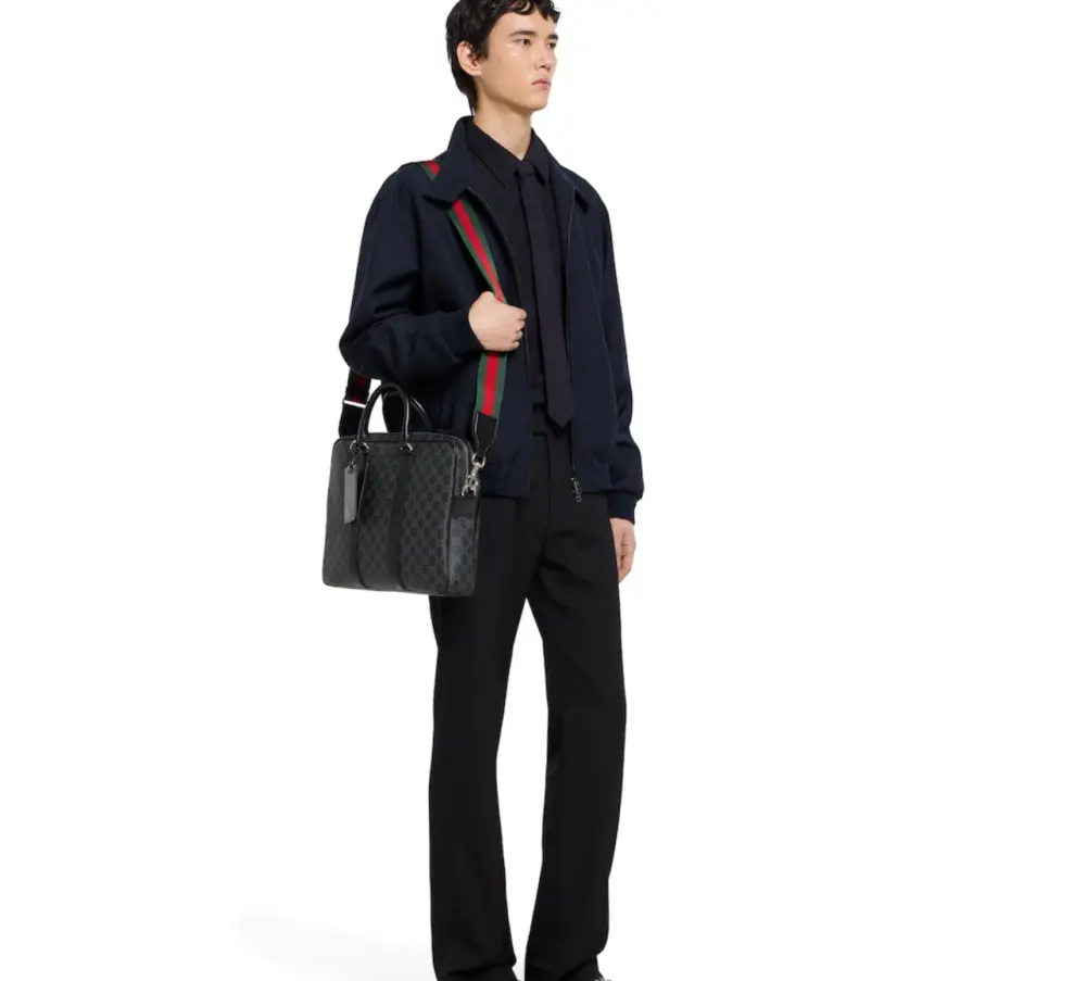 Túi Gucci Porter Large Briefcase 'Black' 860871-FAFSI-1053 - Ảnh 3