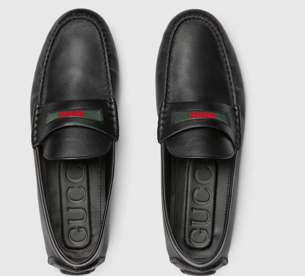 Giày Gucci Driver With Web Detail 'Black' 854080-AAFU2-1060 - Ảnh 3