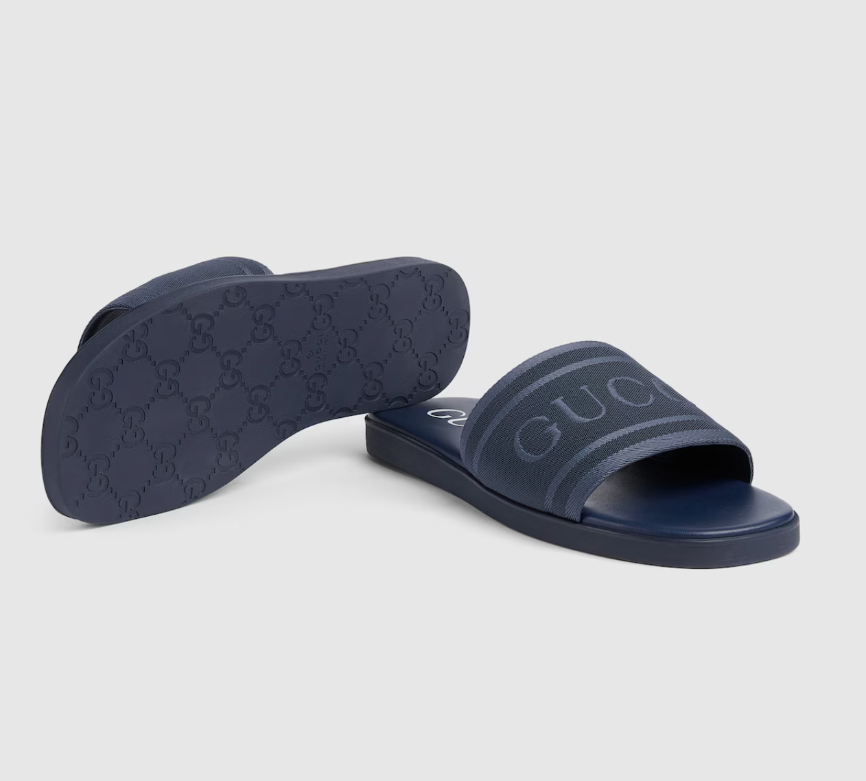 Alternative view of Dép Gucci Sandal Tonal Logo 'Blue' 854485-HAAN9-4157