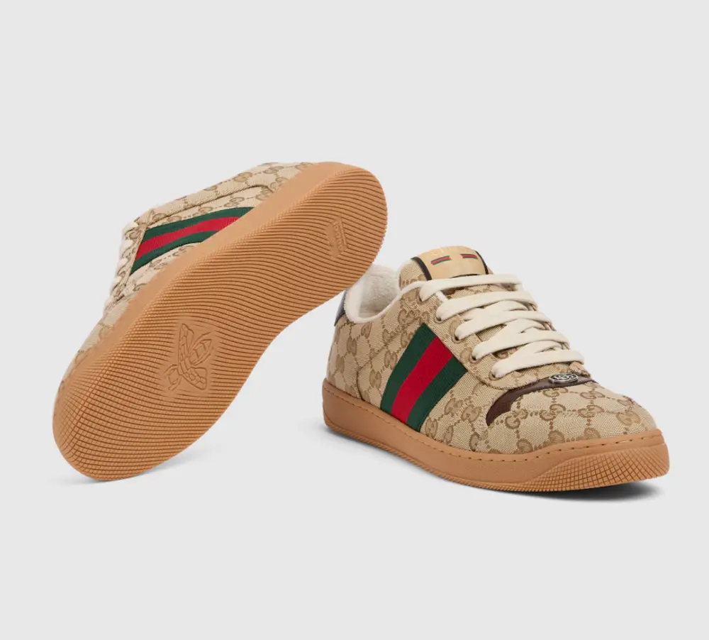Alternative view of Giày Gucci Screener Sneaker 'Sand' 865046-FAFYV-9649