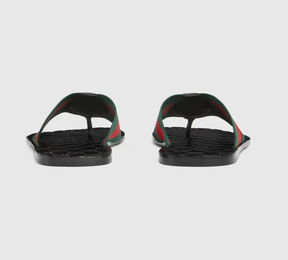 Dép Gucci Riviera Thong Sandal 'Black' 863027-HAAOZ-8449 - Ảnh 3