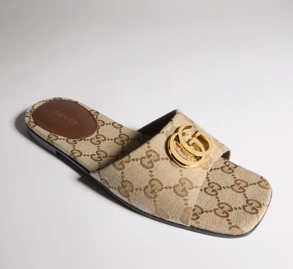 Dép Gucci Sandal Double G 'Sand' 870701-FAFUW-9611 - Ảnh 5