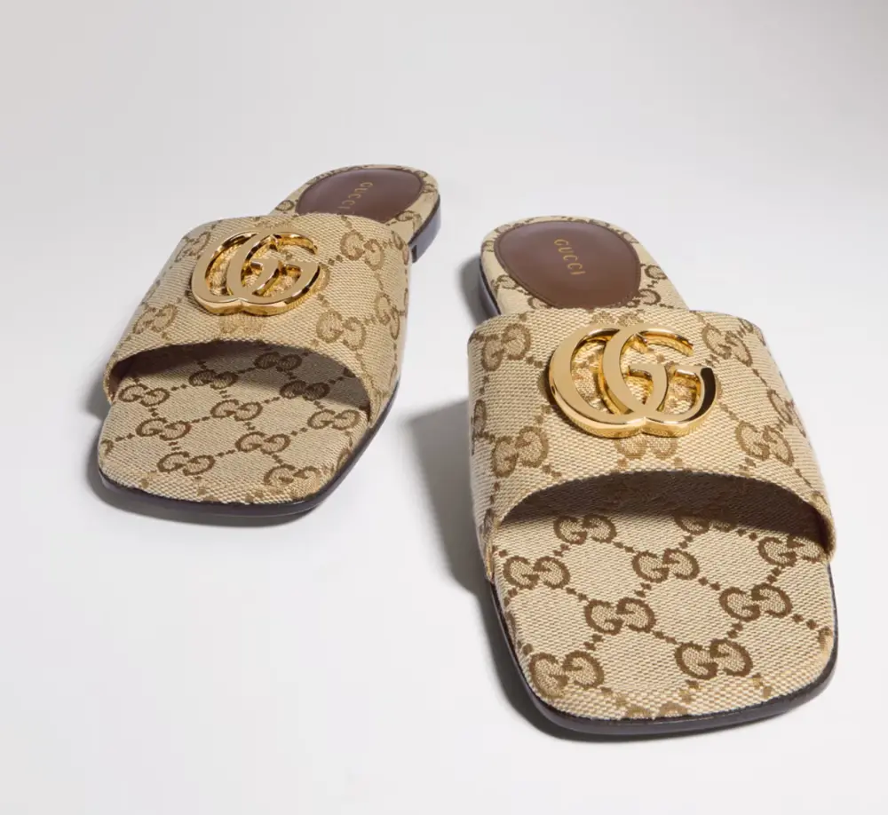 Dép Gucci Sandal Double G 'Sand' 870701-FAFUW-9611 - Ảnh 4