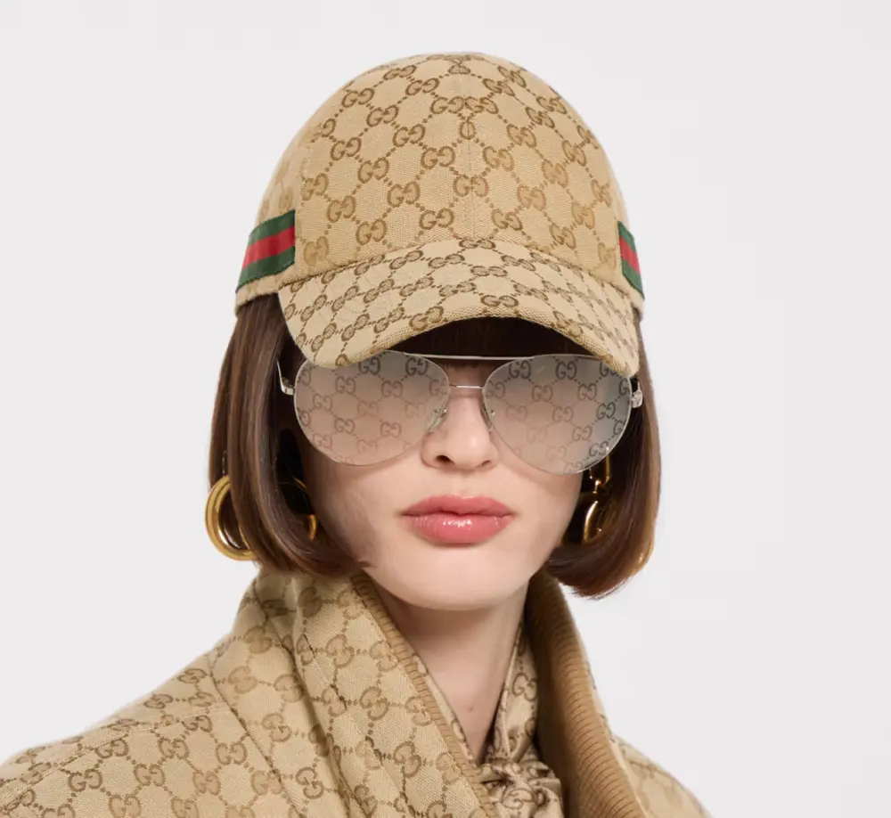 Mũ Gucci GG Baseball Hat 'Sand' 872632-4HBJO-9666 - Ảnh 5