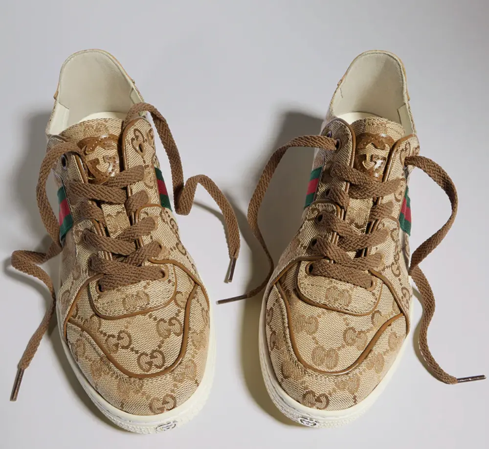 Giày Gucci Stretch Low-Top Sneaker 'Beige' 871611-FAF48-9644 - Ảnh 4