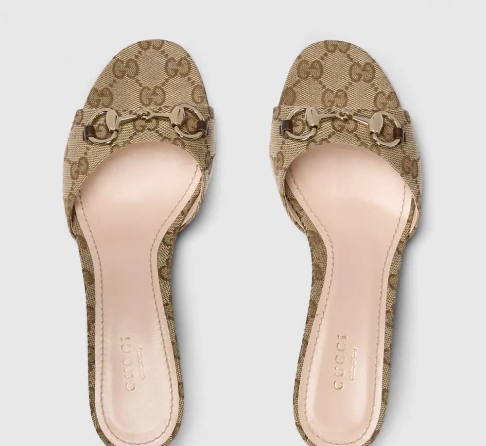 Alternative view of Giày Gucci Slide Sandal Horsebit 'Brown' 853672-KY980-9744