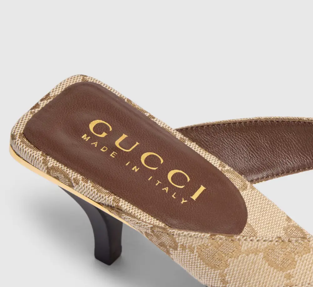 Giày Gucci Vittoria Thong 'Sand' 870786-FAF3Z-9642 - Ảnh 2