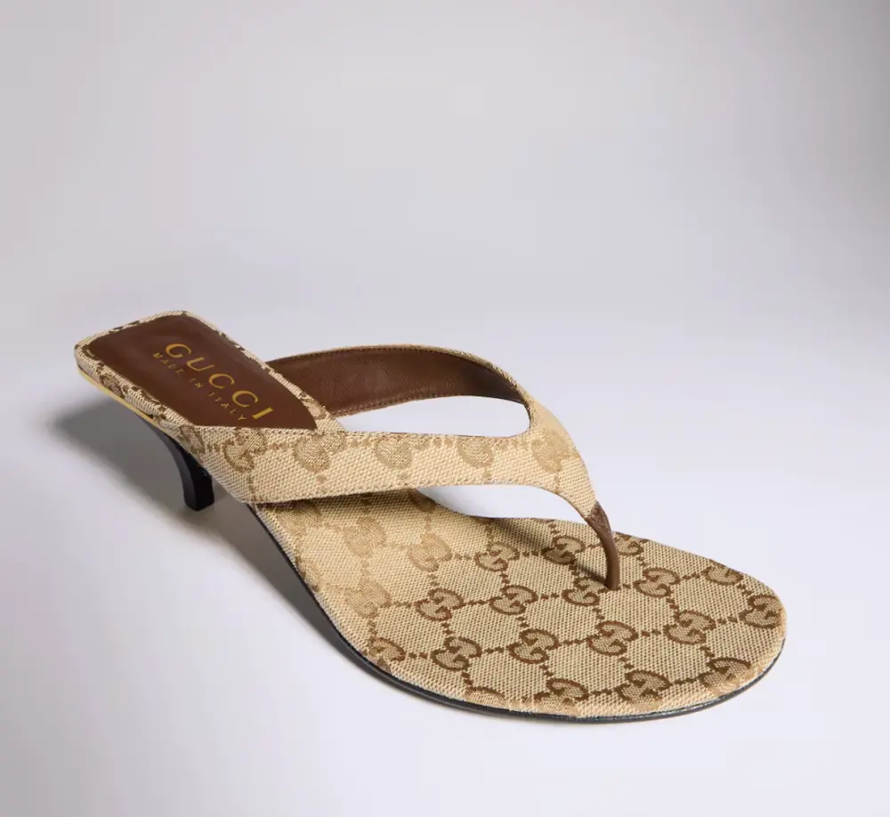 Giày Gucci Vittoria Thong 'Sand' 870786-FAF3Z-9642 - Ảnh 3