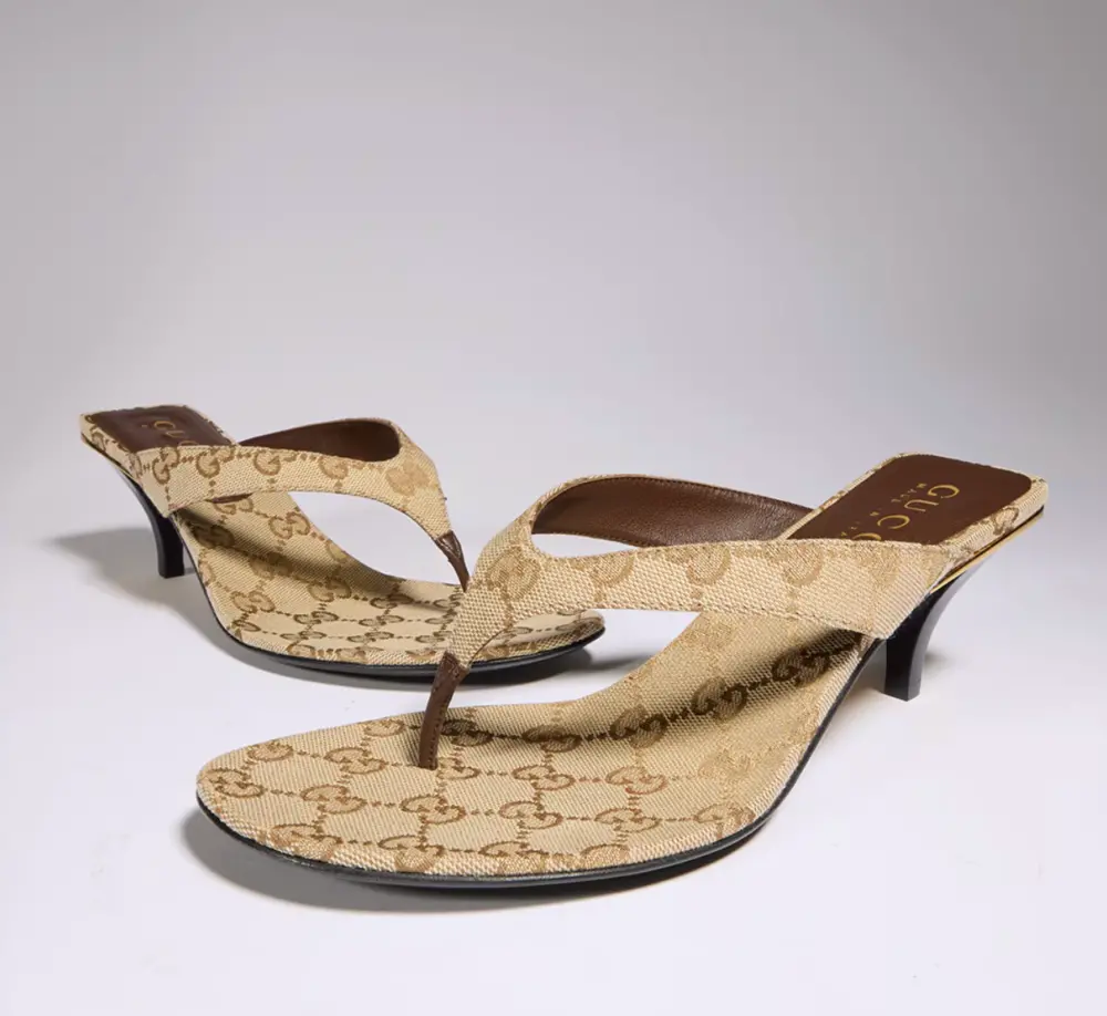 Giày Gucci Vittoria Thong 'Sand' 870786-FAF3Z-9642 - Ảnh 4