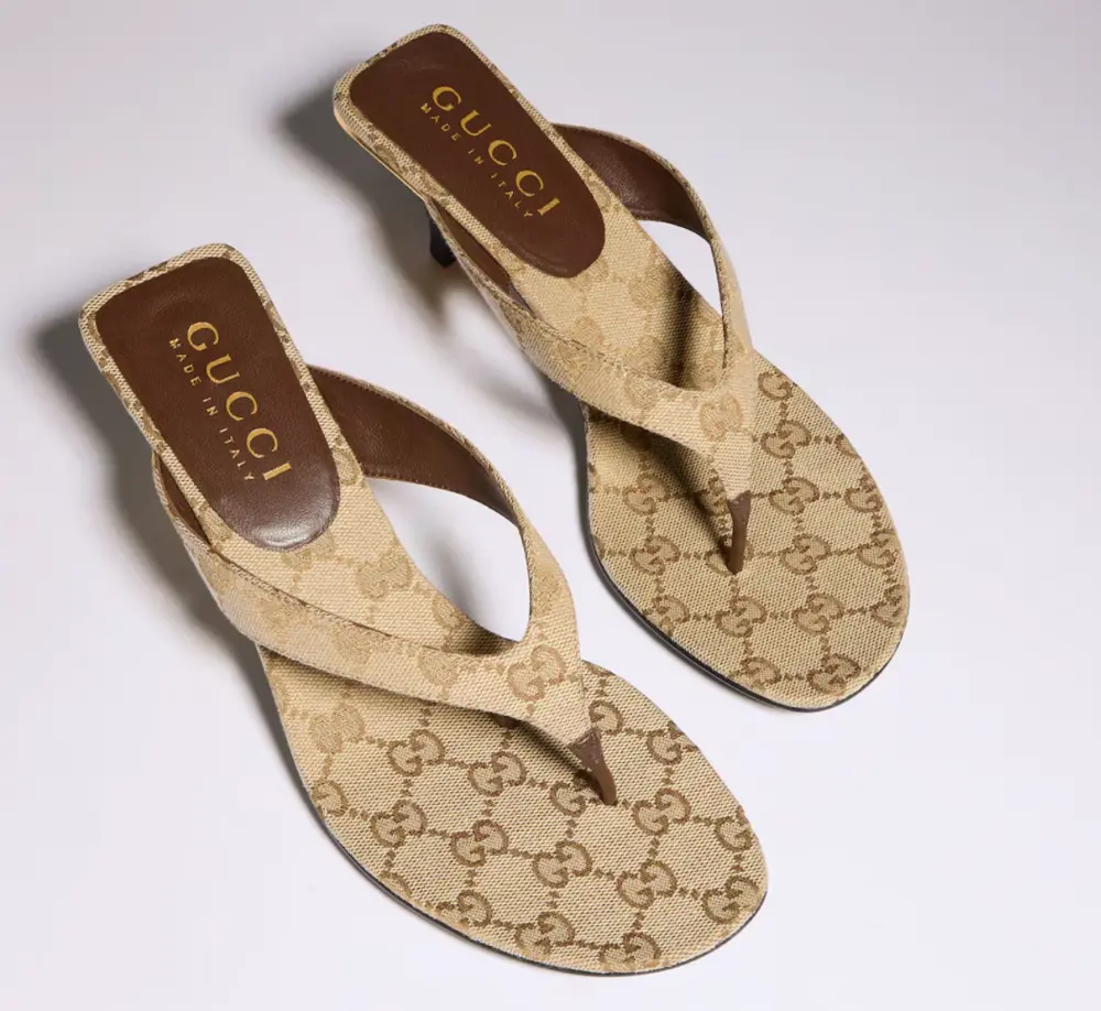 Giày Gucci Vittoria Thong 'Sand' 870786-FAF3Z-9642 - Ảnh 7