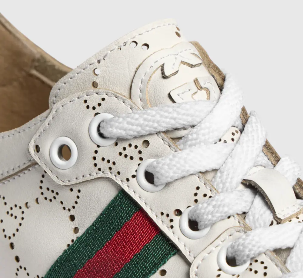 Giày Gucci Stretch Low-Top Trainer 'White' 865050-AAGGP-9166 - Ảnh 3