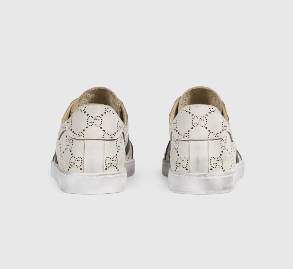 Giày Gucci Stretch Low-Top Trainer 'White' 865050-AAGGP-9166 - Ảnh 4