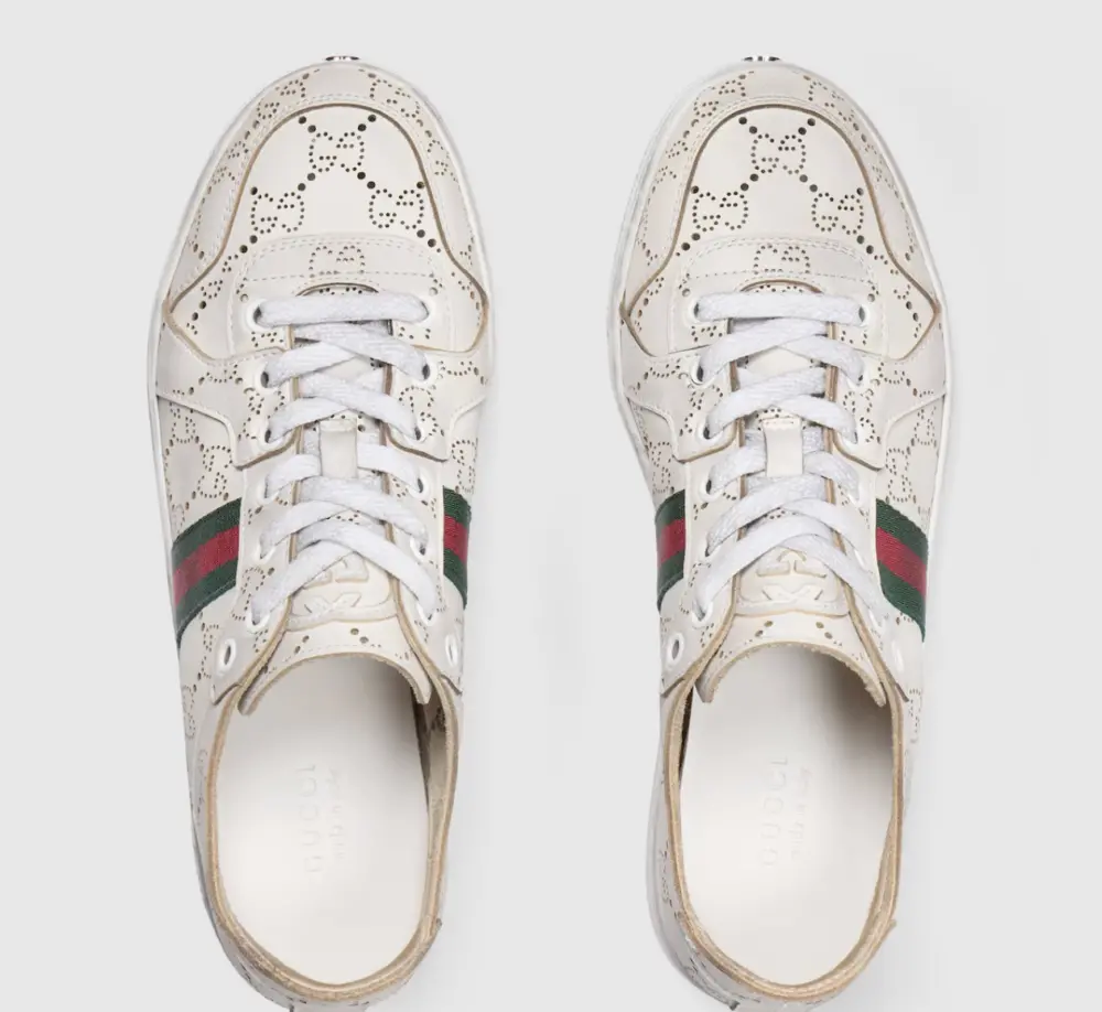 Giày Gucci Stretch Low-Top Trainer 'White' 865050-AAGGP-9166 - Ảnh 5