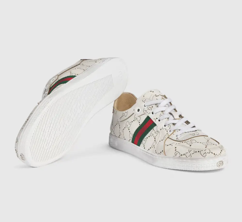 Giày Gucci Stretch Low-Top Trainer 'White' 865050-AAGGP-9166 - Ảnh 6