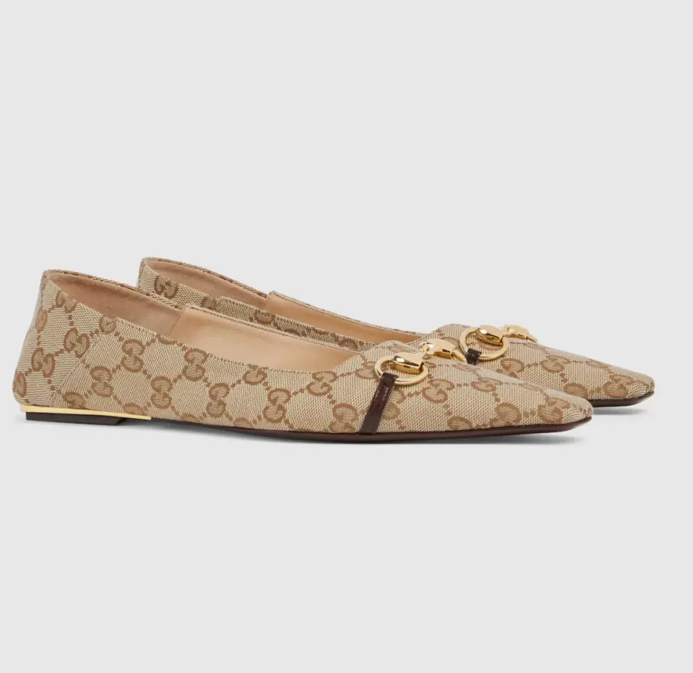Giày Gucci Vittoria Ballerina 'Sand' 865402-FAFZD-9167 - Ảnh 3