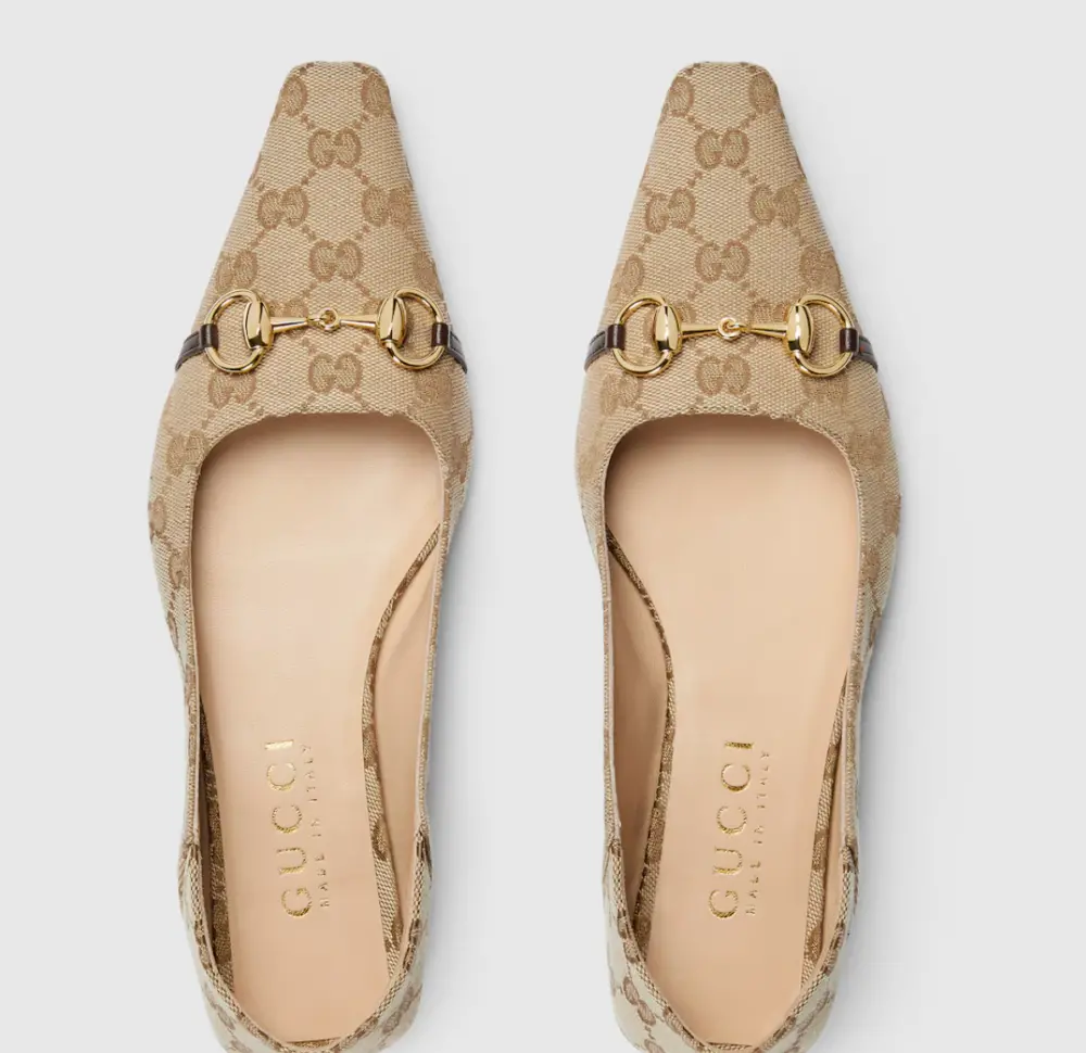 Giày Gucci Vittoria Ballerina 'Sand' 865402-FAFZD-9167 - Ảnh 7