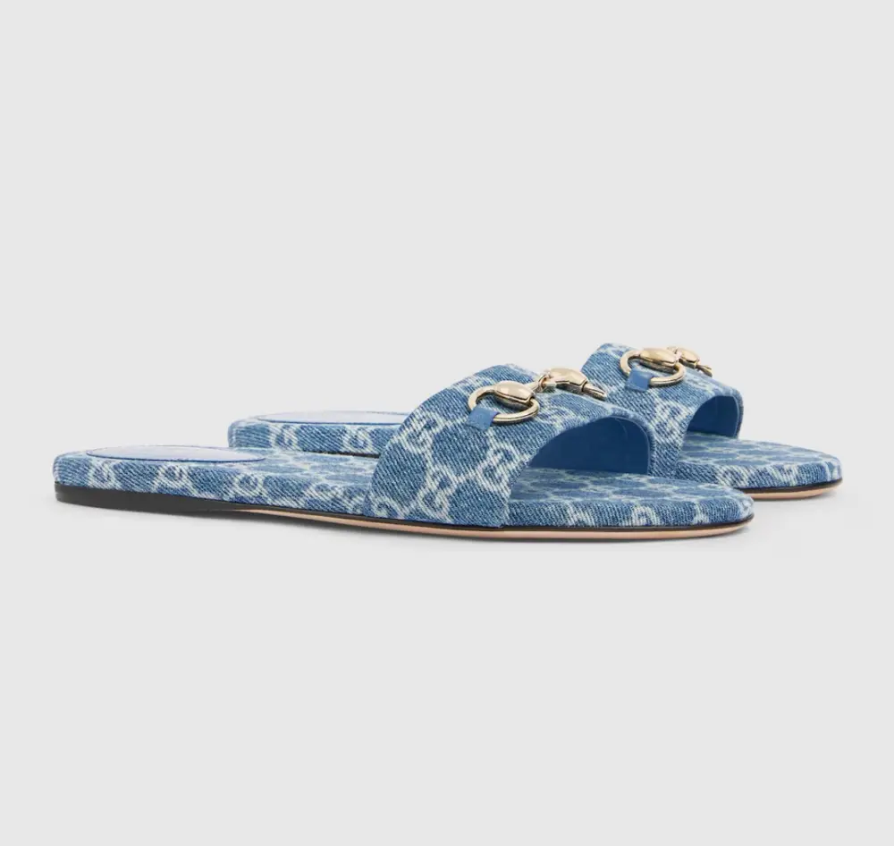 Alternative view of Dép Gucci Slide Sandal 'Blue' 835828-FAFGT-4746