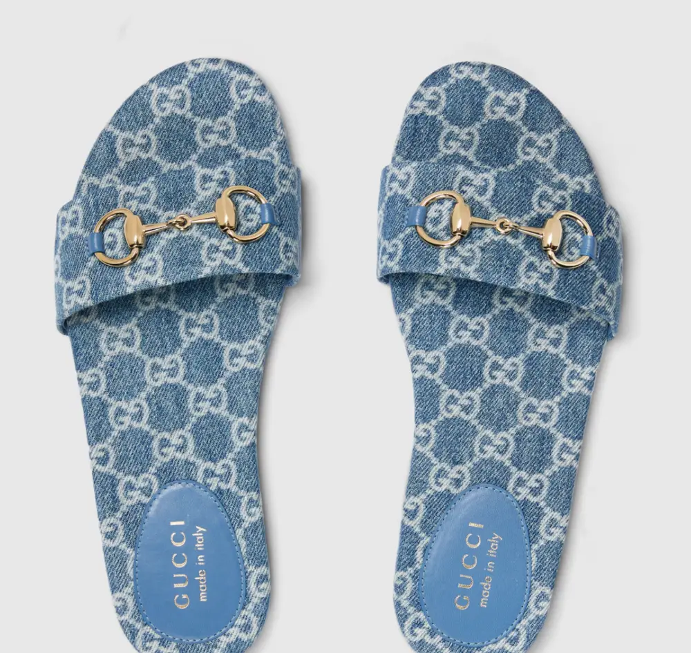 Dép Gucci Slide Sandal 'Blue' 835828-FAFGT-4746 - Ảnh 4