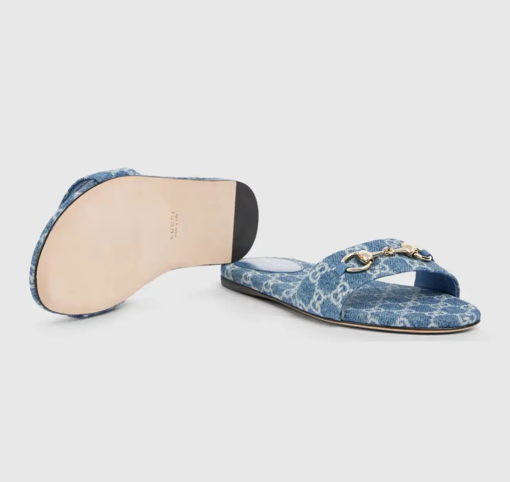 Dép Gucci Slide Sandal 'Blue' 835828-FAFGT-4746 - Ảnh 5