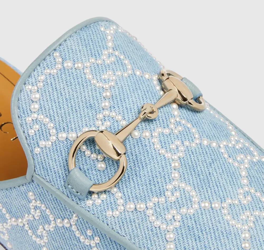 Giày Gucci Princetown Slipper 'Blue' 861711-FAFTM-4963 - Ảnh 4