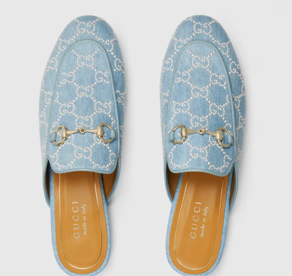 Giày Gucci Princetown Slipper 'Blue' 861711-FAFTM-4963 - Ảnh 6