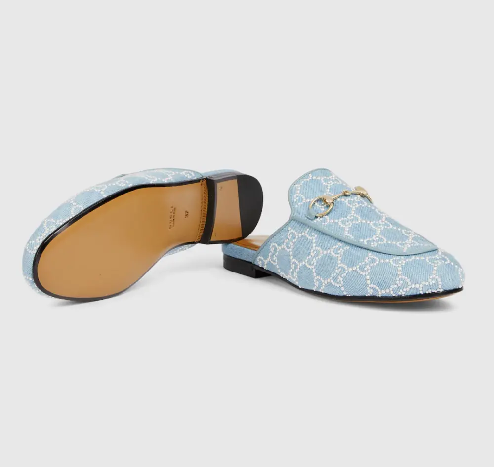 Giày Gucci Princetown Slipper 'Blue' 861711-FAFTM-4963 - Ảnh 7