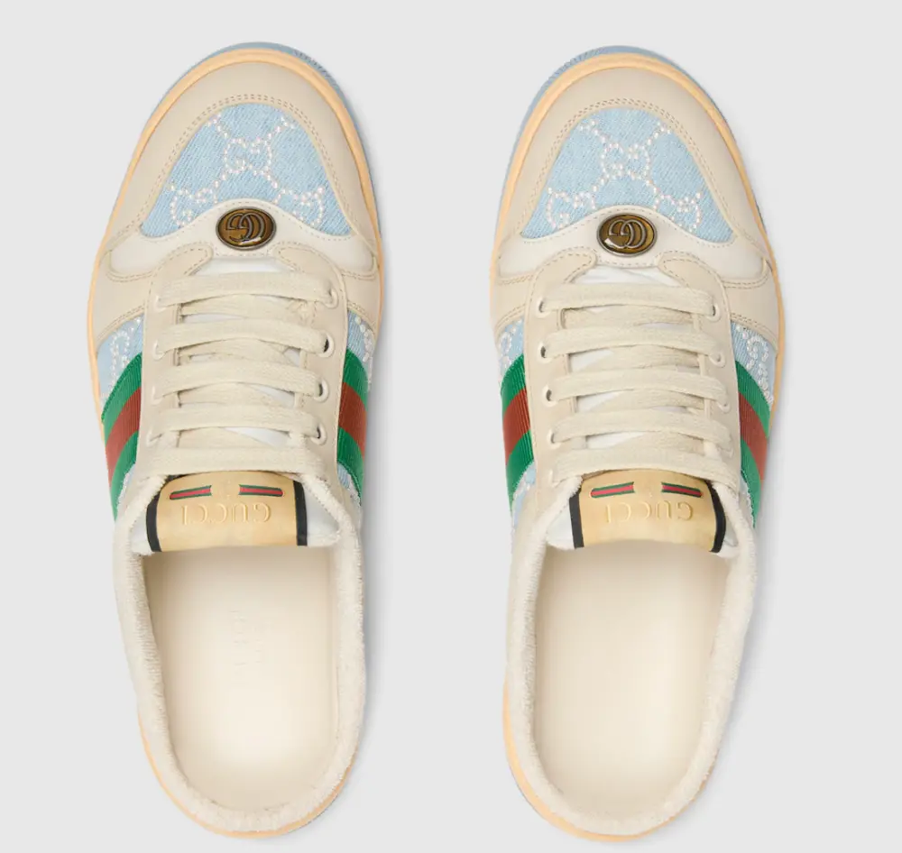 Giày Gucci Screener Mule 'Blue' 836063-FAFSY-4961 - Ảnh 5