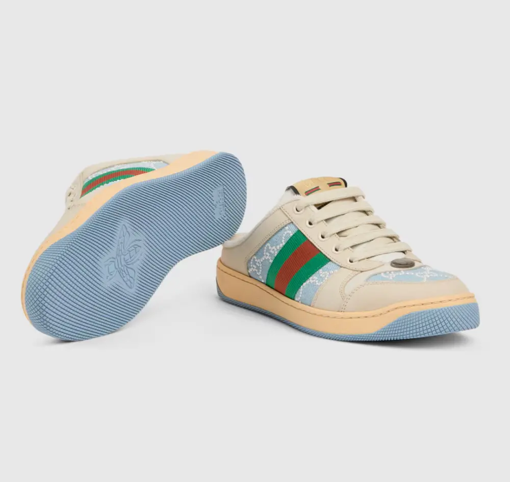 Giày Gucci Screener Mule 'Blue' 836063-FAFSY-4961 - Ảnh 6