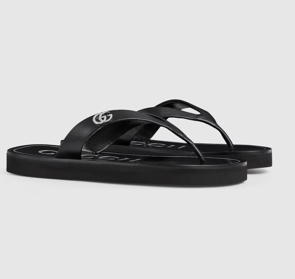 Alternative view of Dép Gucci Thong Sandal 'Black' 854812-0R000-1000