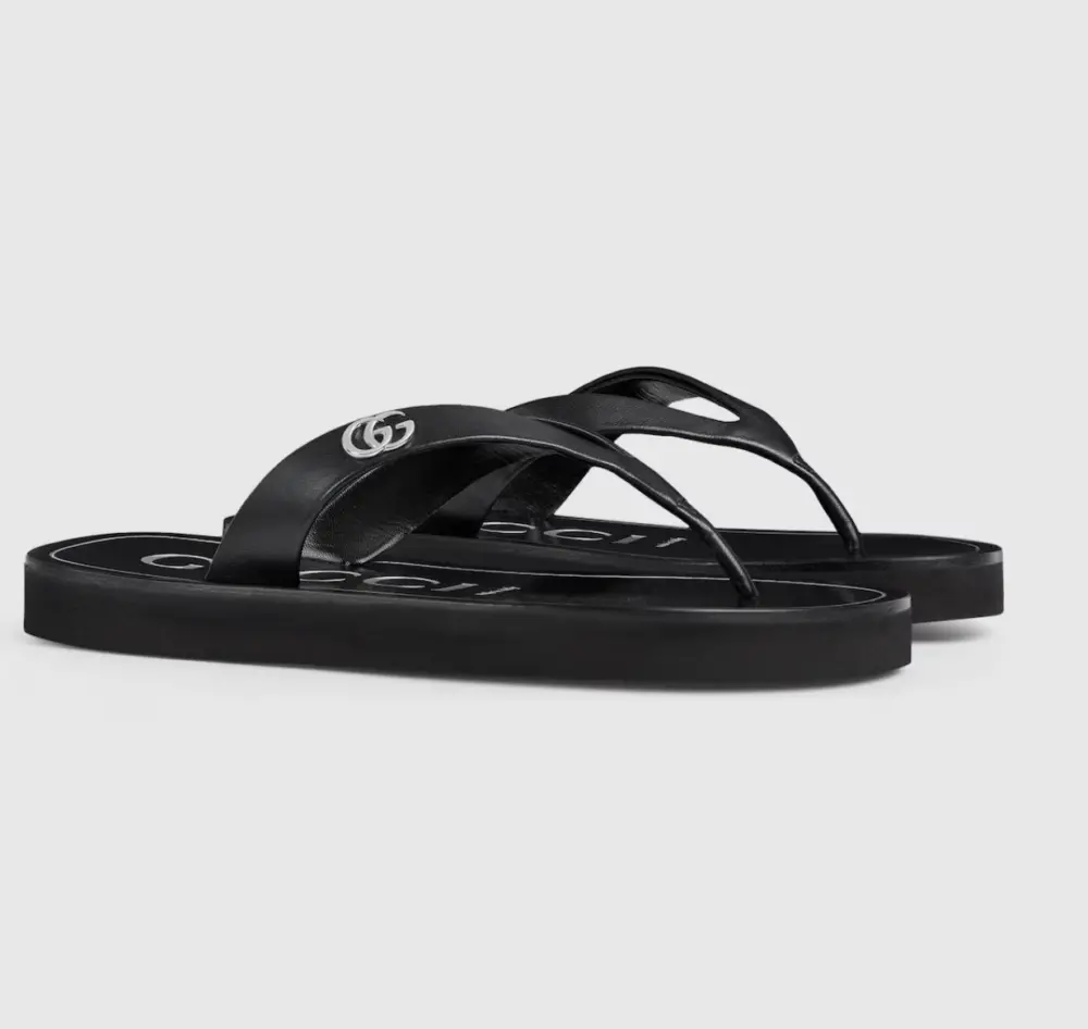 Alternative view of Dép Gucci Thong Sandal 'Black' 854812-0R000-1000
