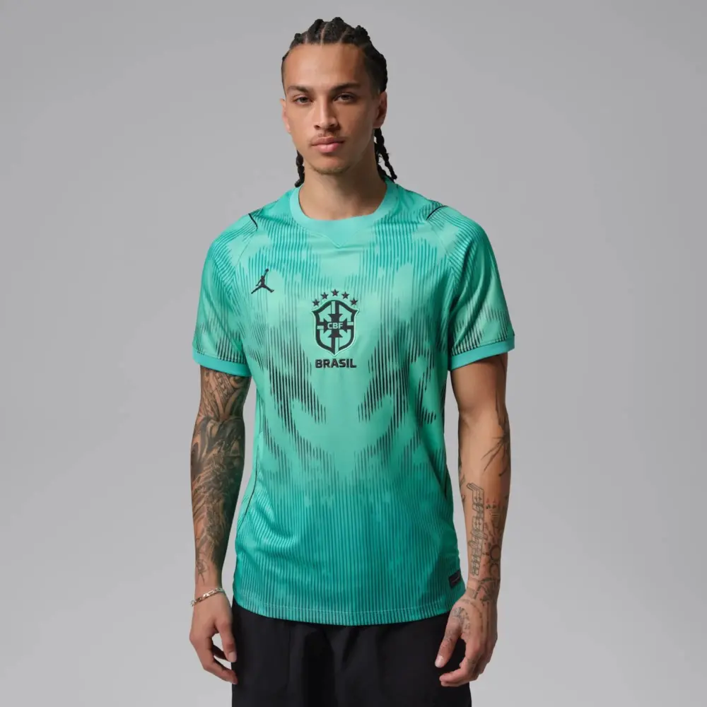 Áo Nike Jordan Brazil 2026 Stadium Goalkeeper Replica IQ3335-369 - Ảnh 4
