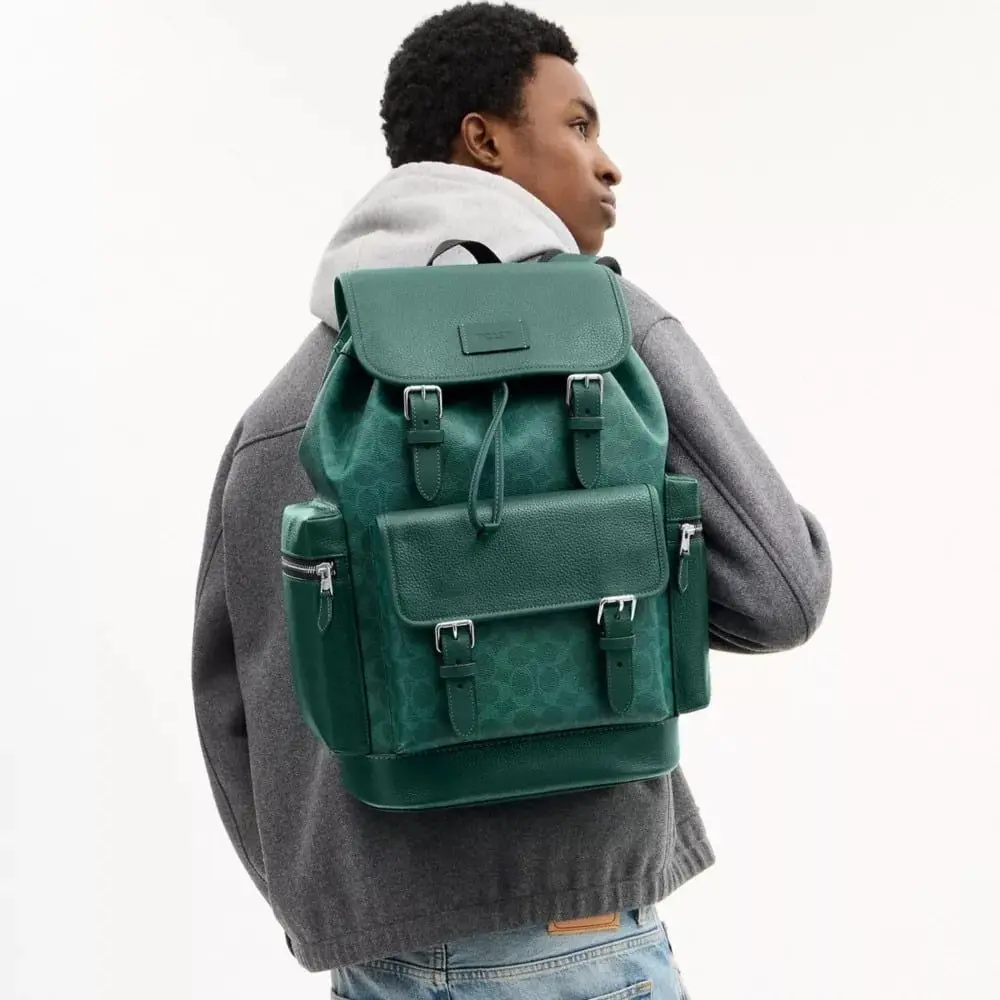 Balo Coach Sprint Colorblock Signature 'Green' CBI12-SVE0 - Ảnh 4