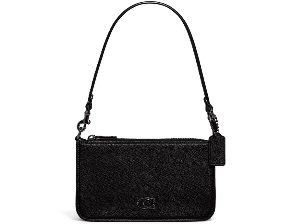 Túi Coach Pouch Signature Canvas Detail ‘Black’ CJ797-BLK