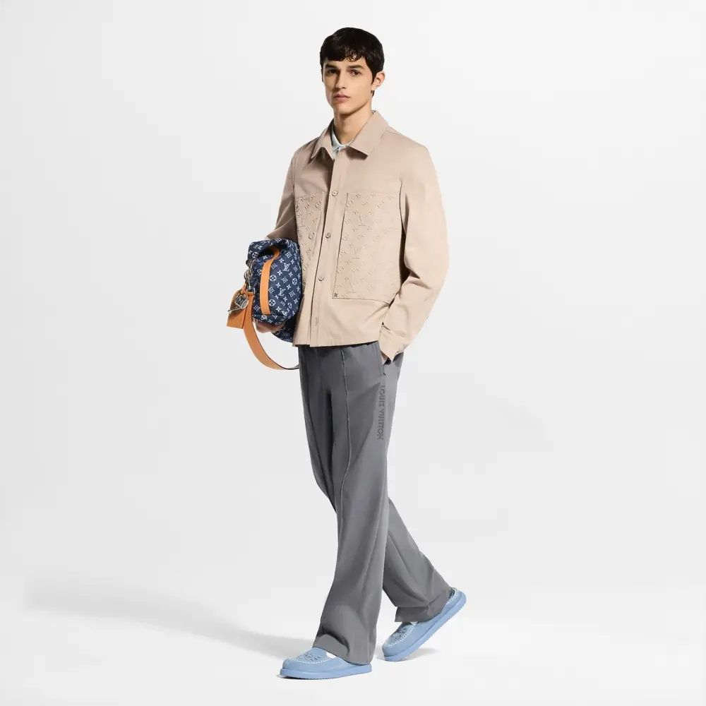 Dép Louis Vuitton LV Easy Mules 'Blue' 1AJRWS - Ảnh 4