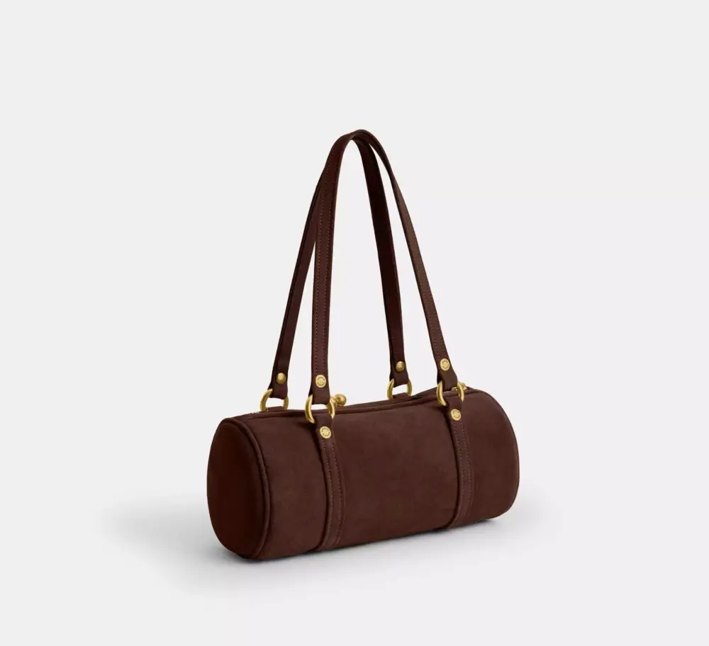 Túi Coach Kisslock Barrel Bag 28 'Dark Chocolate' CEM07-B4Z5D - Ảnh 3