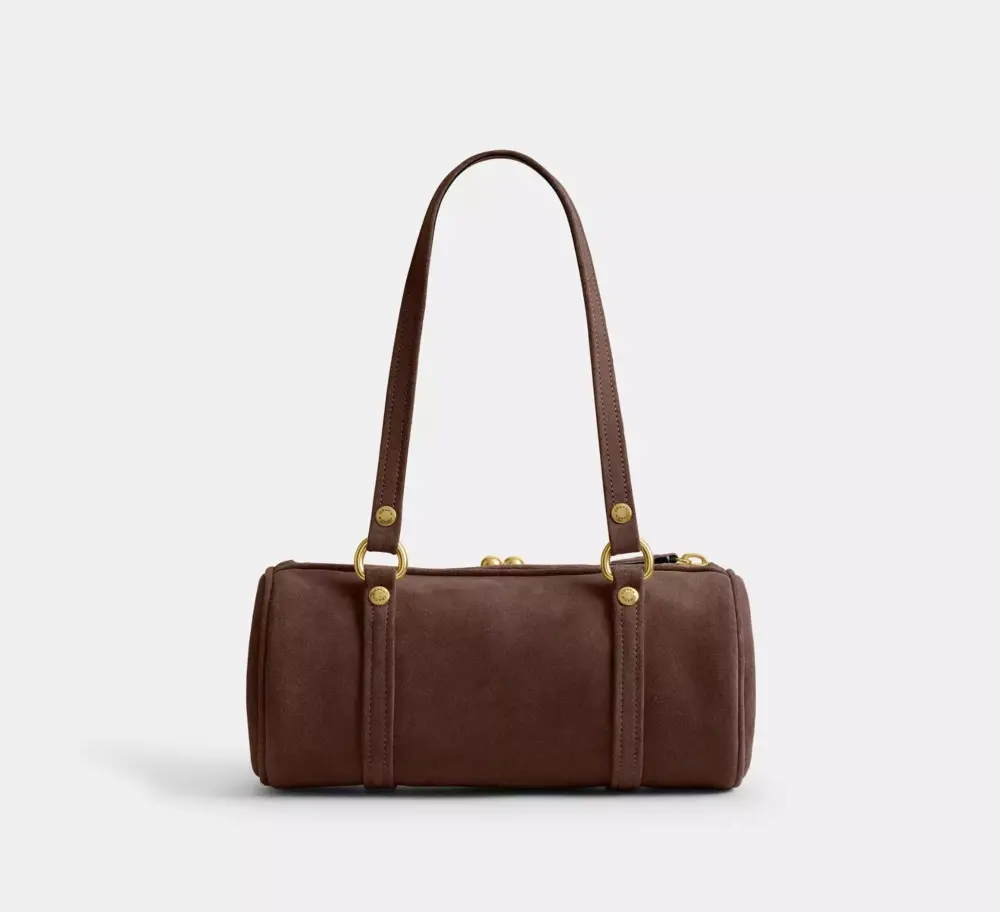 Túi Coach Kisslock Barrel Bag 28 'Dark Chocolate' CEM07-B4Z5D - Ảnh 5