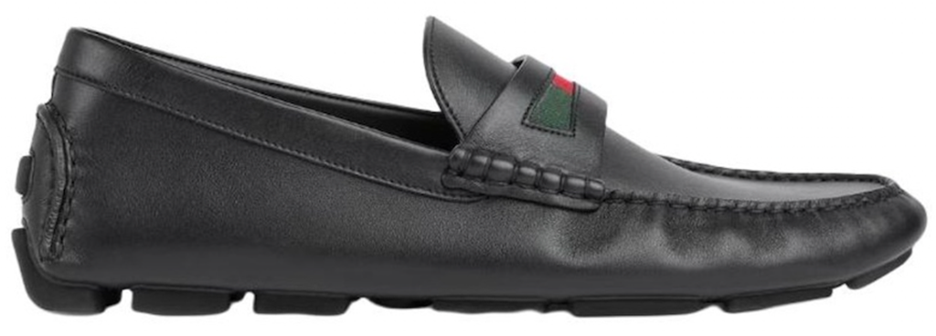 Giày Gucci Driver With Web Detail 'Black' 854080-AAFU2-1060