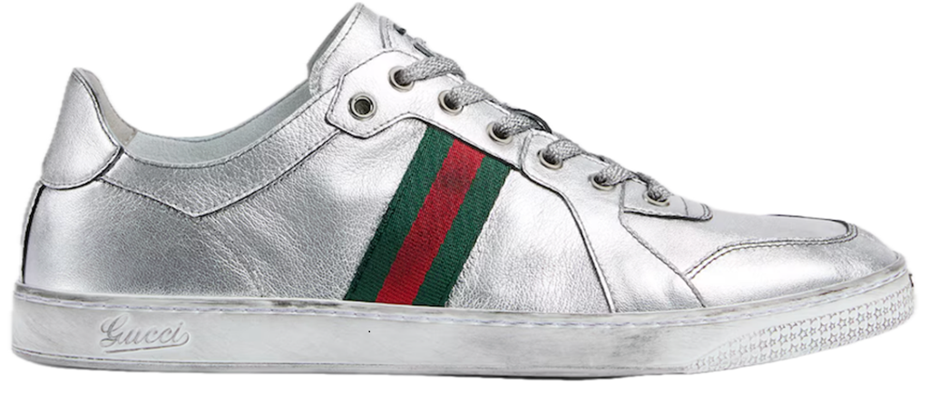 Giày Gucci Stretch Low-Top Trainer 'Silver' 867001-AAGHR-8156