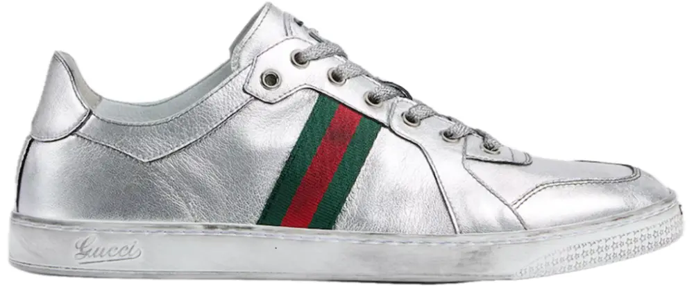 Giày Gucci Stretch Low-Top Trainer 'Silver' 867001-AAGHR-8156