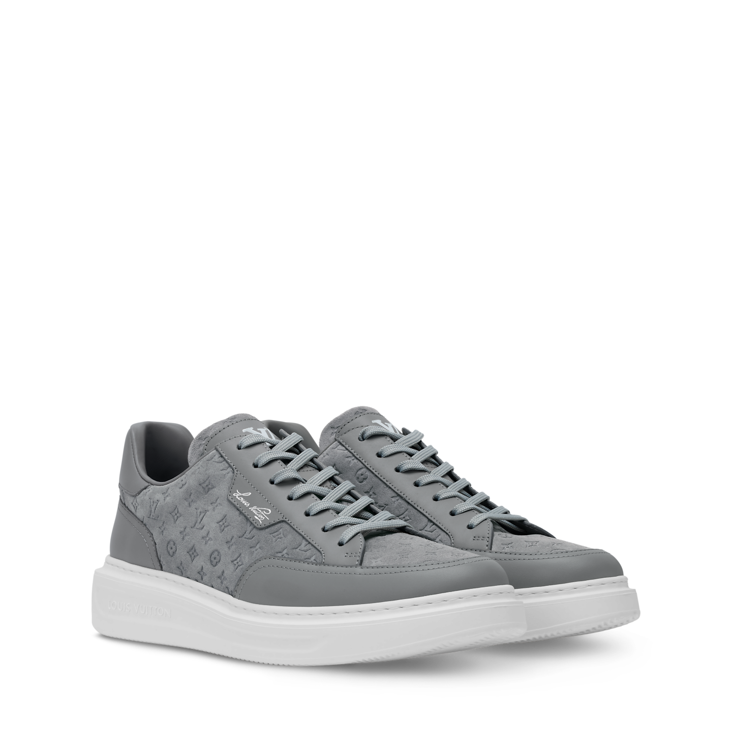 Alternative view of Giày Louis Vuitton Beverly Hills Trainers 'Grey' 1AKBSE