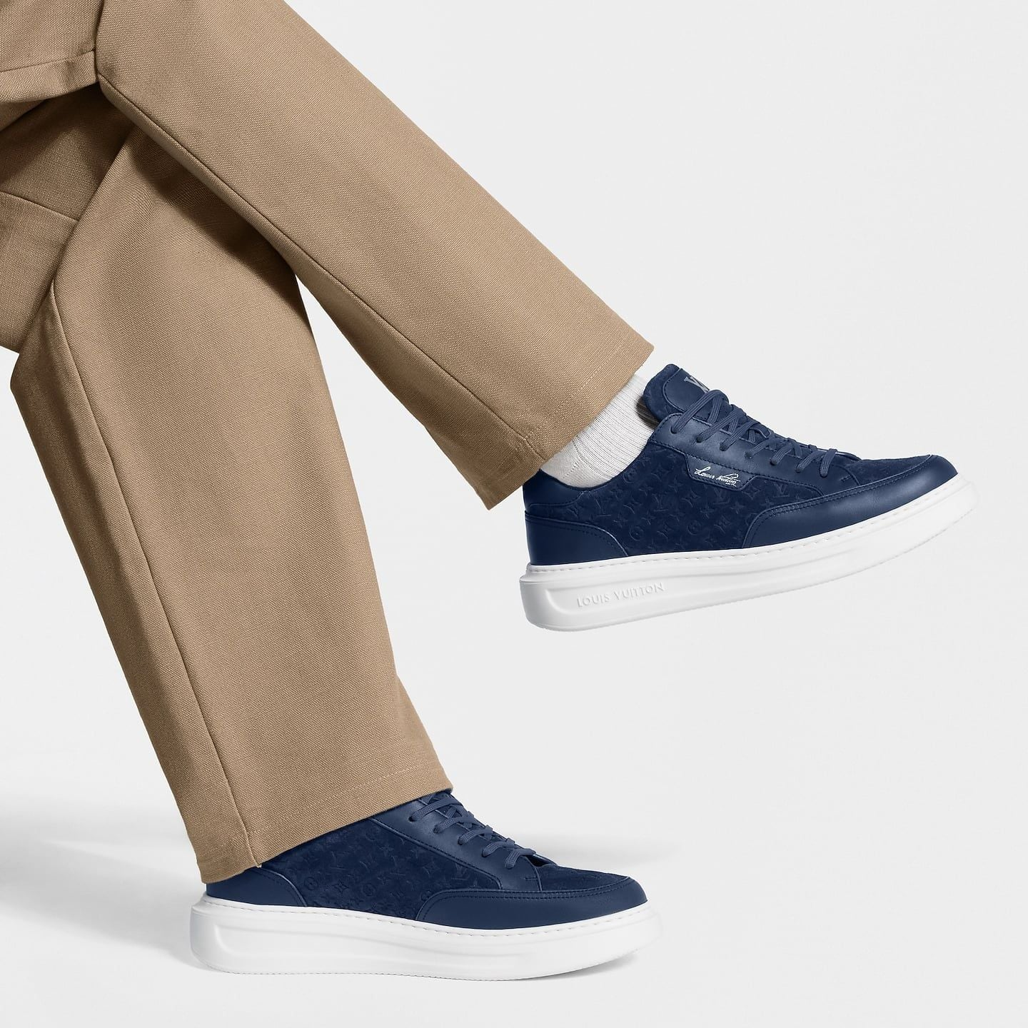 Alternative view of Giày Louis Vuitton Beverly Hills Trainers 'Marine' 1AKBRE